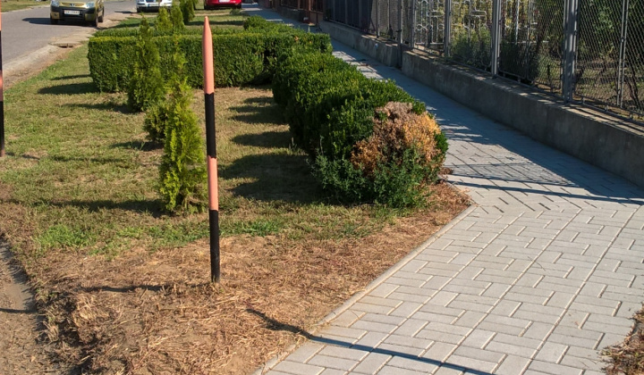 Rekonštrukcia chodníka na ulici Ružová - Járda felújítás a Rózsa