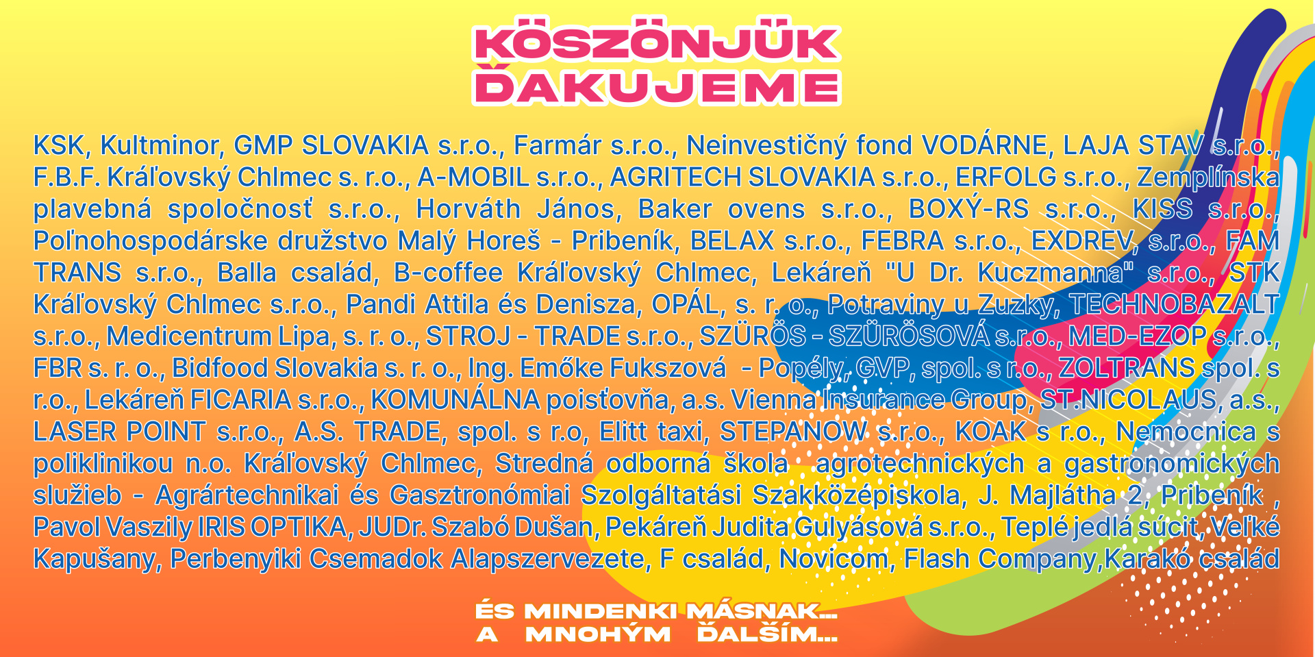 Fotka - Polgármesteri köszönet