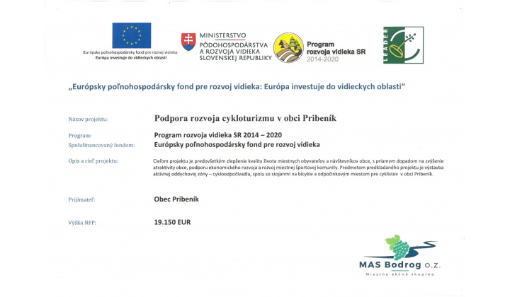 Fotka - A kerékpáros turizmus támogatása és fejlesztése Perbenyik községben