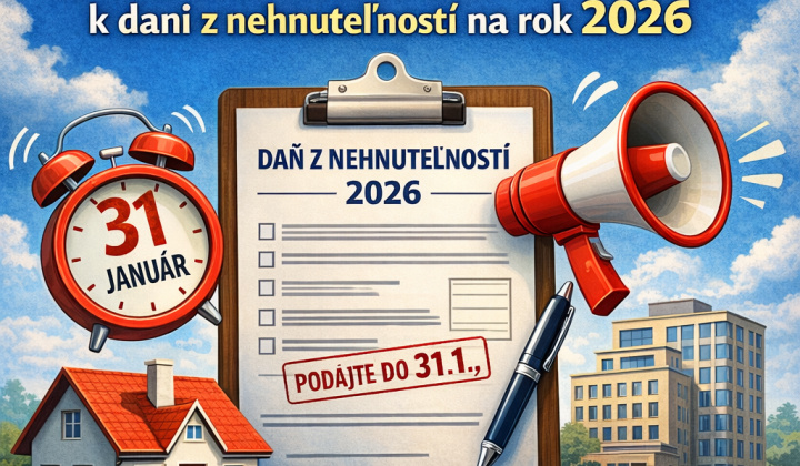 Fotka - Daň z nehnuteľností 2026